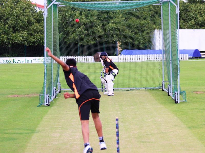 Cricket practice session